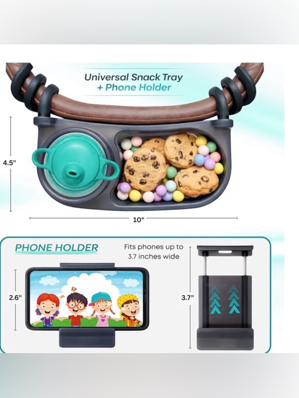 Swanoo Universal Stroller Snack Tray | Pack Of 2